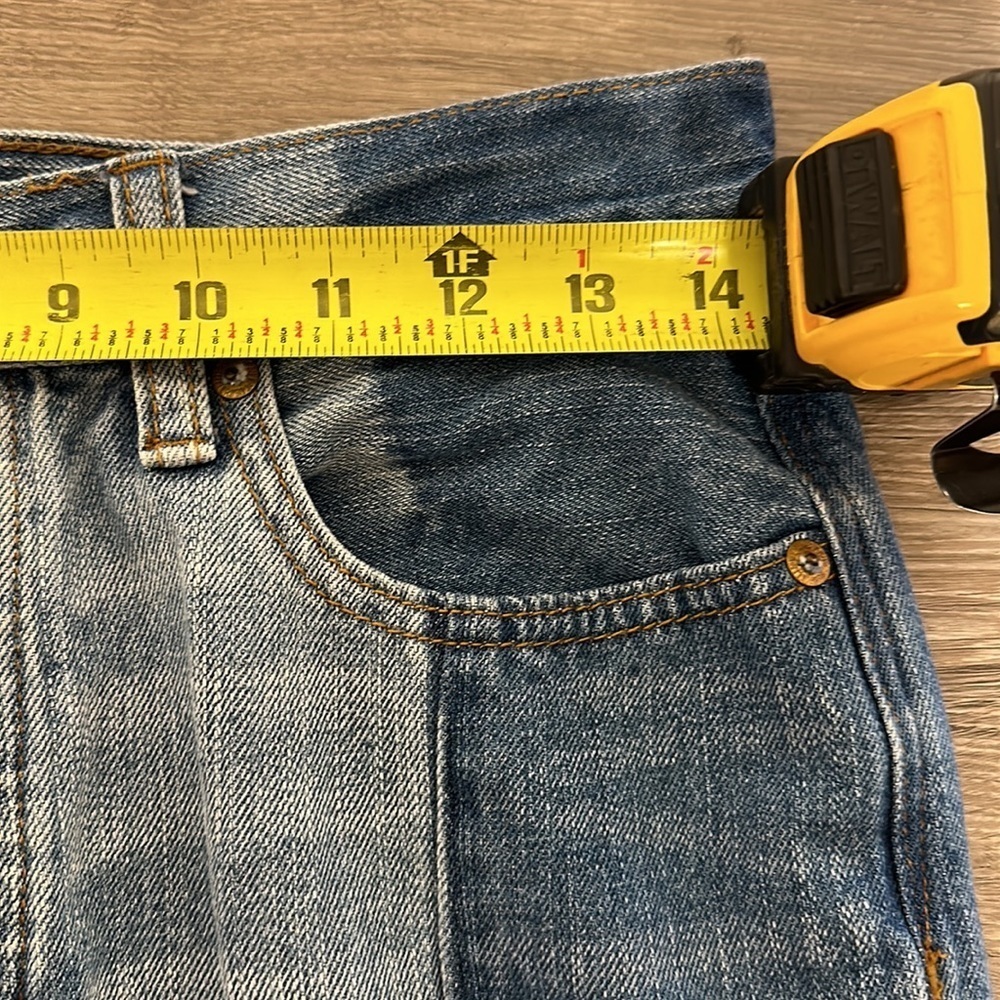 High Rise Color Block Jeans - Picture 7 of 14